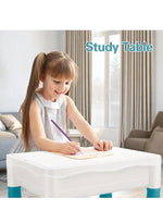 Load image into Gallery viewer, Kids Multi-Functional Building Block Table and 2 Chairs Set,Activity Table with 502 Pcs Building Blocks, Water/Sand/Play/Dinning Table for Toddlers