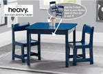 Load image into Gallery viewer, Kids Wood Table and Chair Set – 2 Chairs Included - Ideal for Arts Crafts ,Snack Time ,Homeschooling ,Homework and More