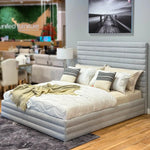 Load image into Gallery viewer, King Bed β Grey (180Γ202 cm)