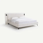 Load image into Gallery viewer, King Bed with Built-in LED lighting 180x200cm β Beige