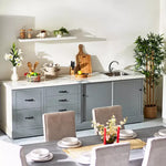Load image into Gallery viewer, Kitchen Cabinet, Tall Bar Cabinet with Drawer & Shelves