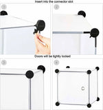 Load image into Gallery viewer, LACOSSI Wardrobe for Clothes, Kids Almirah for Clothes, Multi-Purpose Collapsible Wardrobe for Kids Clothes/Toys/Books, Baby Cupboard for Clothes Storage in (Kids Blue, 8-Door)-GCC Home Center