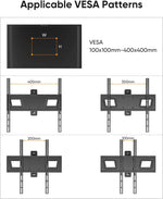 Load image into Gallery viewer, Landscape to Portrait Rotating TV Wall Mount for Vertical Mounting of Displays,Menu Wall Board Mount for 26-65" TVs Holds 88 lbs, Full Motion Corner TV Mount Height Adjusted,