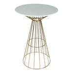 Load image into Gallery viewer, LANNY Bar Table Round Cocktail Bistro Table for Pub, Dining Room, Kitchen & Home bar (white)-GCC Home Center