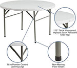 Load image into Gallery viewer, LANNY White Portable Plastic Round Folding Table for Dining Γ150cm ZY150QL for Buffeet Party Picnic Stuff Indoor Outdoor of max 12 Person-GCC Home Center