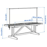 Load image into Gallery viewer, Large Outdoor Dining Table, Acacia, 220×100 cm