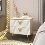 Load image into Gallery viewer, Light Bedside Table with Nordic net ins, Bedside Table with Storage Drawers-GCC Home Center