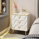 Load image into Gallery viewer, Light Bedside Table with Nordic net ins, Bedside Table with Storage Drawers-GCC Home Center