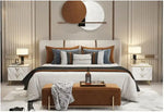 Load image into Gallery viewer, Light Bedside Table with Nordic net ins, Bedside Table with Storage Drawers-GCC Home Center