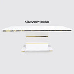 Load image into Gallery viewer, Luxe White & Gold Modern Dining Table - Capacity 6β8 people
