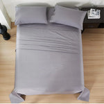 Load image into Gallery viewer, Luxurious 400 Thread Count Cotton Bed Sheet Set – Light Grey, 3-Piece, Single Size-GCC Home Center