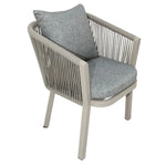Load image into Gallery viewer, Luxurious Aluminum Frame WPC 8-Seater Outdoor Dining Set with Cushions for Balcony and Backyard-GCC Home Center