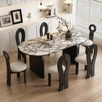 Load image into Gallery viewer, Luxurious Marble Top 6 Seater Dining Set