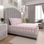 Load image into Gallery viewer, Luxury 100% Cotton Fitted Sheet Set – Regatta Blush, Argyle Pattern, 90x200cm-GCC Home Center