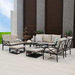 Load image into Gallery viewer, Luxury 9-Seater Outdoor Sofa Set - Grey