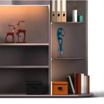 Load image into Gallery viewer, Luxury Executive Office Cabinet, Four-Door Cupboard With Two Cabinet - Grey-GCC Home Center