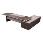 Load image into Gallery viewer, Luxury Executive Office Table With Elegant Brown Finish For Modern Office-GCC Home Center