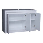 Load image into Gallery viewer, Luxury HDF Low Cabinet With 2-Door Cabinet And 2-Shelves, Glossy White-GCC Home Center
