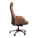Load image into Gallery viewer, Luxury High Back Office Chair, Leather Chair With Height Adjustable, Swivel Wheels and Lumbar Support-GCC Home Center