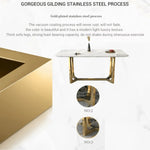 Load image into Gallery viewer, Luxury Marble Top Stainless Steel Dining Table with 4 Chairs