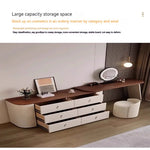 Load image into Gallery viewer, COOLBABY Luxury modern simple solid wood red dresser corner with LED light makeup table small-GCC Home Center