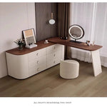 Load image into Gallery viewer, COOLBABY Luxury modern simple solid wood red dresser corner with LED light makeup table small-GCC Home Center