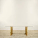 Load image into Gallery viewer, Luxury Natural Calacatta Marble Dining Table