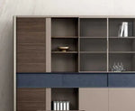 Load image into Gallery viewer, Luxury Office Cabinet With Multiple Shelves For Workspace - Brown-GCC Home Center