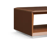 Load image into Gallery viewer, Luxury Office Coffee Table With Leather Finish - Light Brown-GCC Home Center