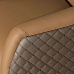 Load image into Gallery viewer, Luxury PU Leather Cushioned Office Sofa With Metal Legs - Brown-GCC Home Center
