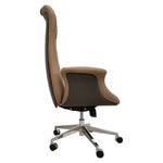 Load image into Gallery viewer, Luxury PU Leather High Back Office Chair - Brown-GCC Home Center