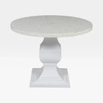 Load image into Gallery viewer, Luxury Round Bone Inlay Dining Table White ā Ć100 cm