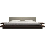 Load image into Gallery viewer, Luxury Solid Wood Japanese Platform Bed With Built-In Nightstands