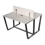 Load image into Gallery viewer, Luxury Workstation with Tempered Glass And Stainless Steel Frame-GCC Home Center
