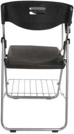 Load image into Gallery viewer, Mahmayi Kelvin S234A Folding Student Chair - Plastic Folding Chair With Writing Tablet - Foldable Chair With Polypropylene Tablet (Black) (Student Chair)