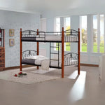 Load image into Gallery viewer, Mahogany Twin Bunk Bed with Sturdy Frame & Plush Cushions - Durable & Stylish Multi-Colored Design-GCC Home Center