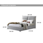 Load image into Gallery viewer, Malta King Bed (With Hydraulic Storage) β Grey