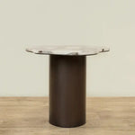 Load image into Gallery viewer, Marble Side Table And Coffee Table ā Faux Marble Top & Coffee Brown Stainless Steel Base
