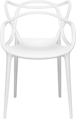 Load image into Gallery viewer, Masters Entangled Plastic Chair For Kitchen Garden Lounge Meeting Room - White-GCC Home Center
