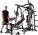Load image into Gallery viewer, MD-9010G Smith Machine/Cage System with Ultra-Glide Bearings - Compact and Heavy-Duty