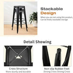 Load image into Gallery viewer, Metal Stackable Bar-Home Kitchen Stool - Black-GCC Home Center
