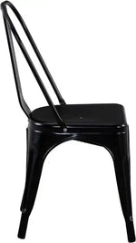 Load image into Gallery viewer, Metal Stackable Dining Chairs for Indoor, Outdoor & Kitchen Chair - Black-GCC Home Center