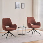 Load image into Gallery viewer, Modern 2-Seater Dining Table Set – White & Tan Brown Finish