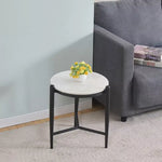 Load image into Gallery viewer, Modern 2-Seater Dining Table Set – White & Tan Brown Finish