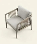 Load image into Gallery viewer, Modern 3-Piece Outdoor Bistro Set with Aluminum Frame and Weather-Resistant Cushions