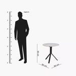 Load image into Gallery viewer, Modern 3-Piece Tea Table and Swivel Chair Set With a Glossy Finish