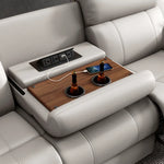 Load image into Gallery viewer, Modern 3-Seater Electric Reclining Sectional Sofa with USB Ports - Premium Leather Comfort for Living Room-GCC Home Center