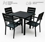 Load image into Gallery viewer, Modern 5-Piece Outdoor Dining Set β Rust-Proof Aluminum Table & Chairs for Patio and Garden