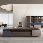 Load image into Gallery viewer, Modern And Sleek Design Executive Office Table With Elegant Finish - Brown-GCC Home Center