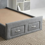 Load image into Gallery viewer, Modern Bed With Drawers And Headboard